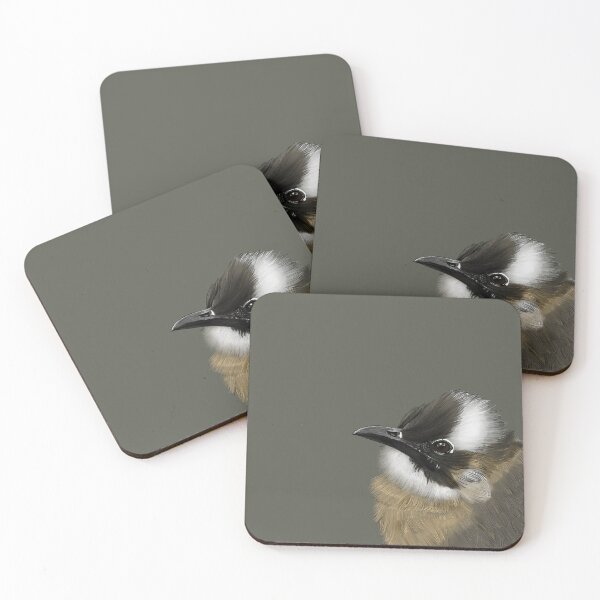 Item preview, Light-vented Bulbul Bird Portrait Art Print designed and sold by Created-by-CC.