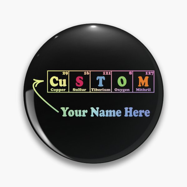 Item preview, Custom Chemistry Periodic Table Symbols Elements designed and sold by ScienceCorner.