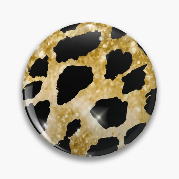 Item preview, gold foil gillter clean sparkiles gold foil gillter clean sparkiles leopard print pattern--tile, painting, poster, photo, fashion print pattern designed and sold by brokenpones.
