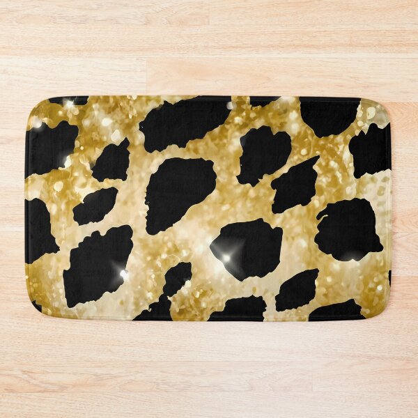 Item preview, gold foil gillter clean sparkiles gold foil gillter clean sparkiles leopard print pattern--tile, painting, poster, photo, fashion print pattern designed and sold by brokenpones.