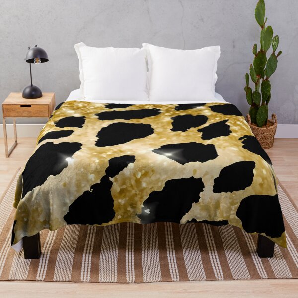 Item preview, gold foil gillter clean sparkiles gold foil gillter clean sparkiles leopard print pattern--tile, painting, poster, photo, fashion print pattern designed and sold by brokenpones.