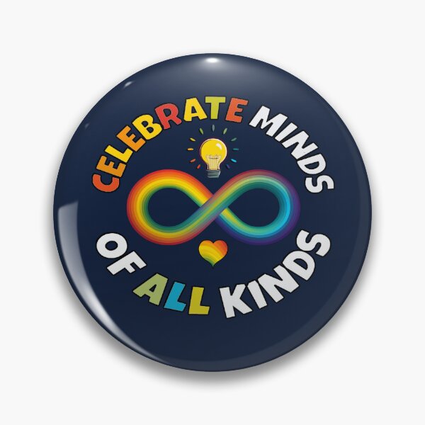 Item preview, Neurodiversity Celebrate Minds Of All Kinds Infinity Symbol Autism designed and sold by Cute & Sassy Custom Gifting Boutiques.