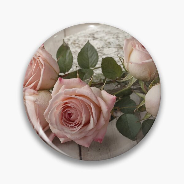 Item preview, Shabby Chic Vignette Pink Roses Lace designed and sold by SloganExpress.