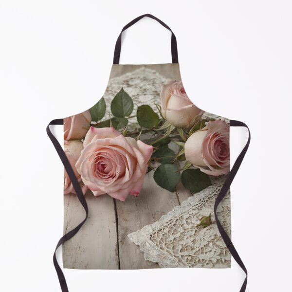 Item preview, Shabby Chic Vignette Pink Roses Lace designed and sold by SloganExpress.