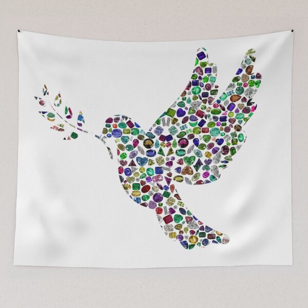 Item preview, Bird of Peace Colorful designed and sold by DigitalGemArt.
