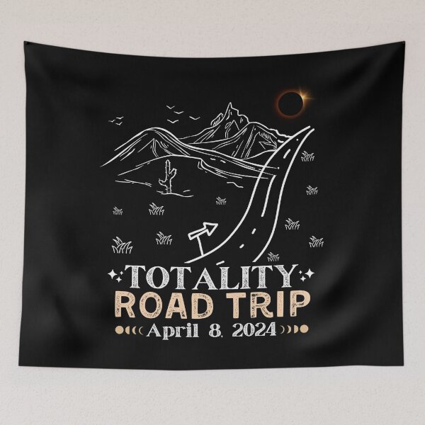 Item preview, Path of Totality Road Trip American Total Solar Eclipse 2024 designed and sold by ArtByKatti.