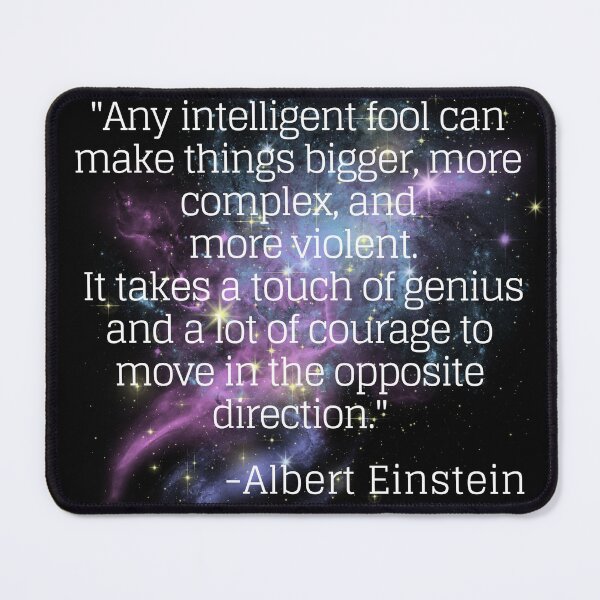 Item preview, Albert Einstein quote designed and sold by UrbanStoic.