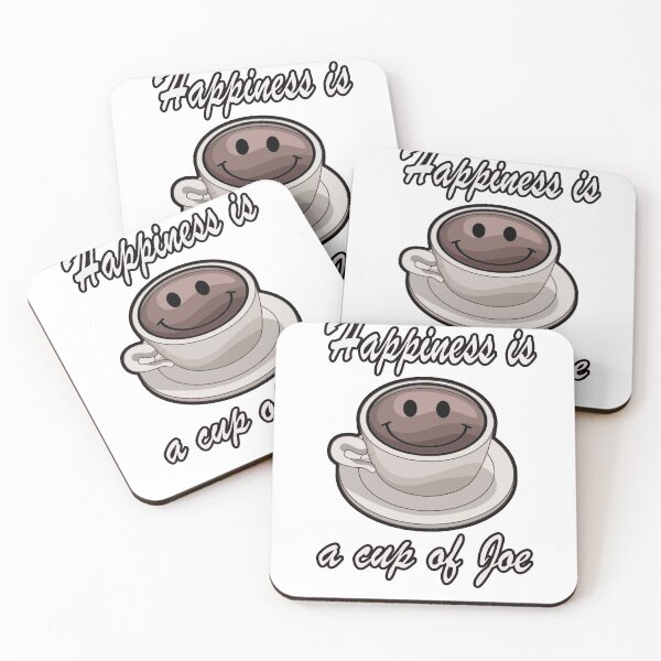 Item preview, Happiness is a cup of joe designed and sold by White Tiger Designz .