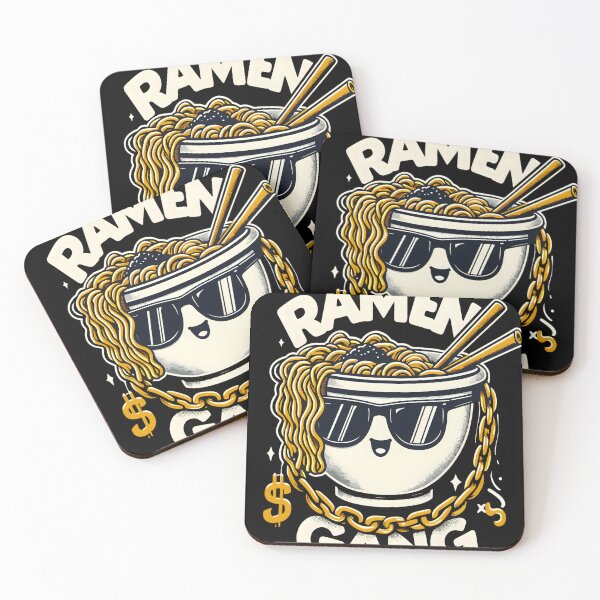 Item preview, Ramen Gang Funny Noodle Bowl designed and sold by KitonicTees.