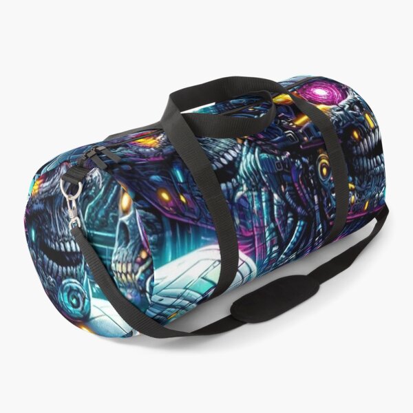 Item preview, Cyberpunk Skulls Pattern Print designed and sold by PinUpPizzazz.