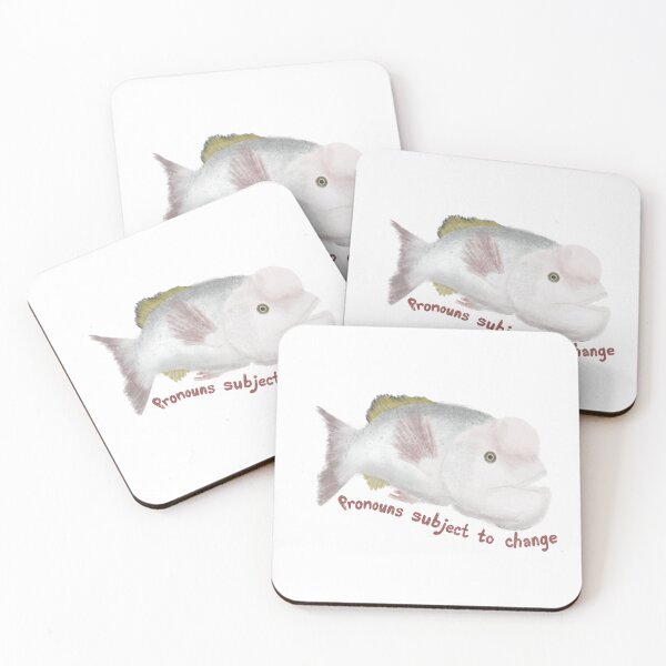 Item preview, Pronouns Subject to Change Wrasse  designed and sold by Tortibee.