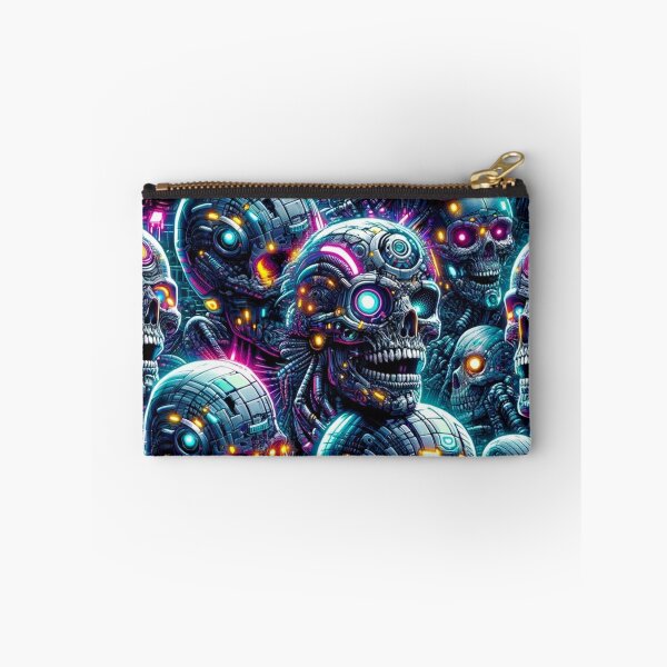 Item preview, Cyberpunk Skulls Pattern Print designed and sold by PinUpPizzazz.