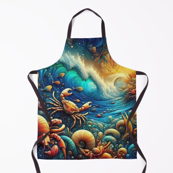 Item preview, Feeding frenzy at sunset designed and sold by seahorse crossing.