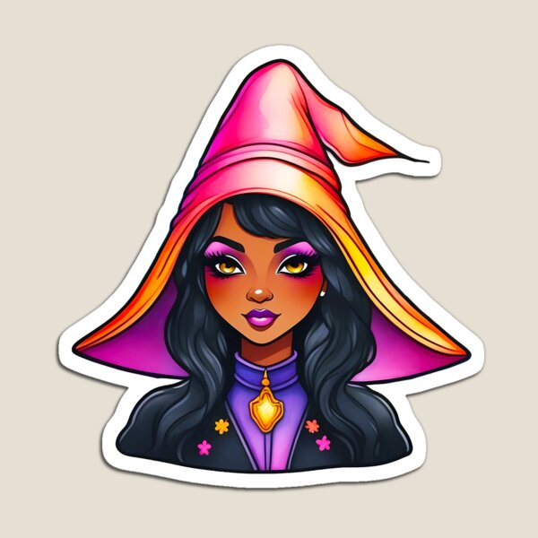 Item preview, cute Black witch designed and sold by Cosmicreations1.