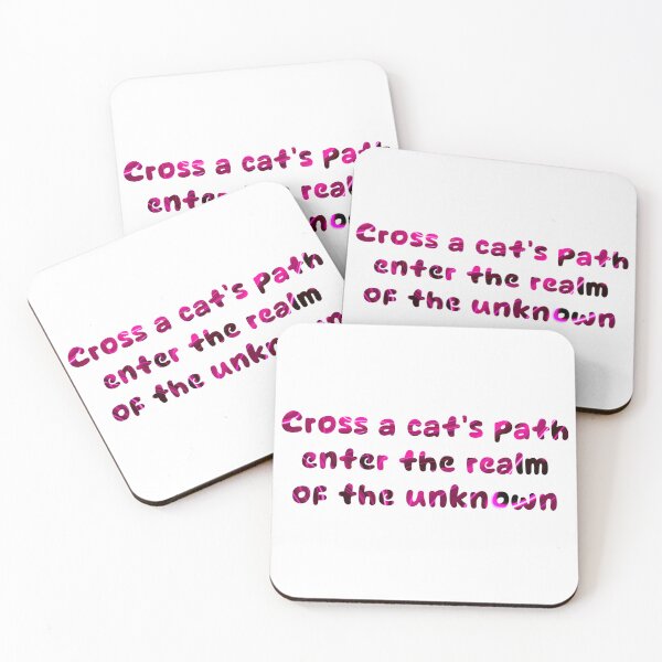 Item preview, Cross a cat's path, enter the realm of the unknown designed and sold by Keirnyx.