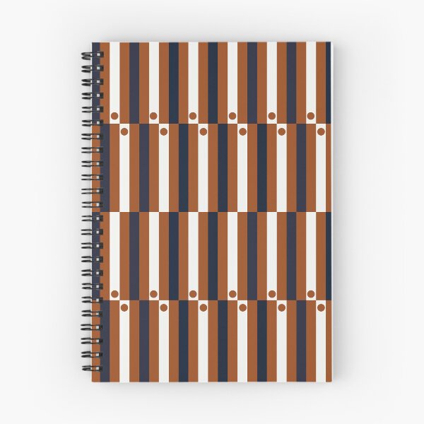Item preview, Albert 1B - Navy & Rust - Abstract Geometric Pattern designed and sold by BlertaDK.