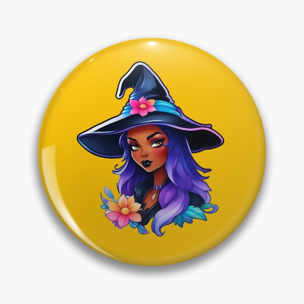 Item preview, cute black witch designed and sold by Cosmicreations1.