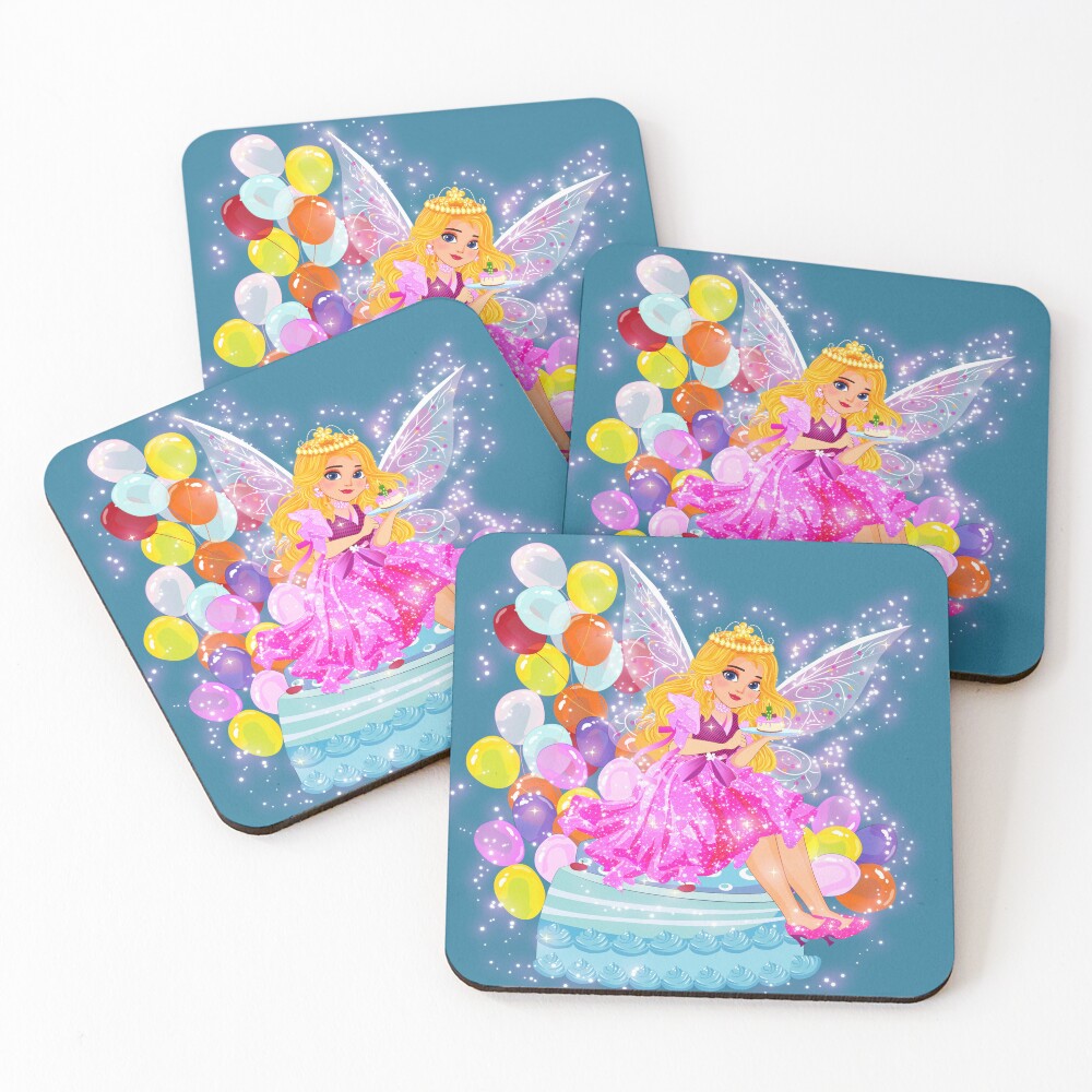 Item preview, Coasters (Set of 4) designed and sold by FairyBookClub.