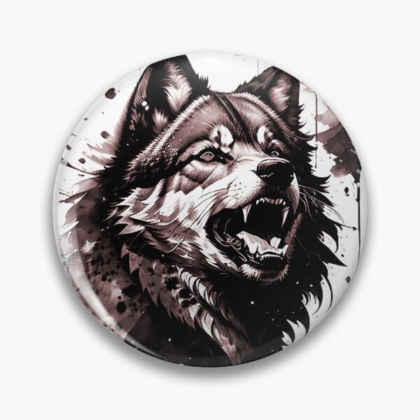 Item preview, grande feroz lobo selvagem  designed and sold by TorresCosta.