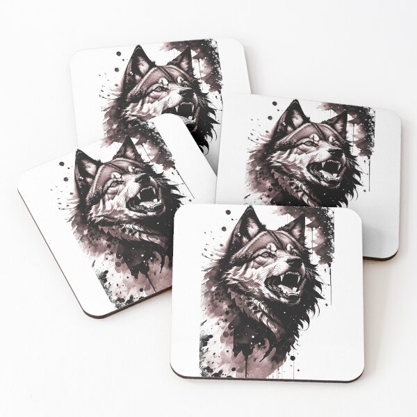 Item preview, grande feroz lobo selvagem  designed and sold by TorresCosta.