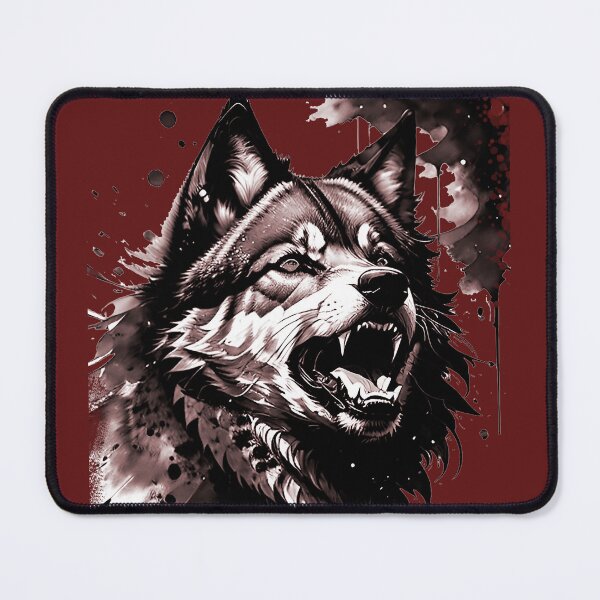 Item preview, grande feroz lobo selvagem designed and sold by TorresCosta.