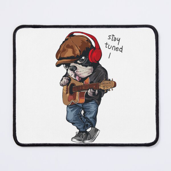 Item preview, French Bulldog - vintage guitarist designed and sold by Kappadog.