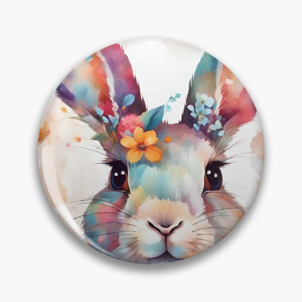 Item preview, Rabbit with flowers blooms designed and sold by NingningS.