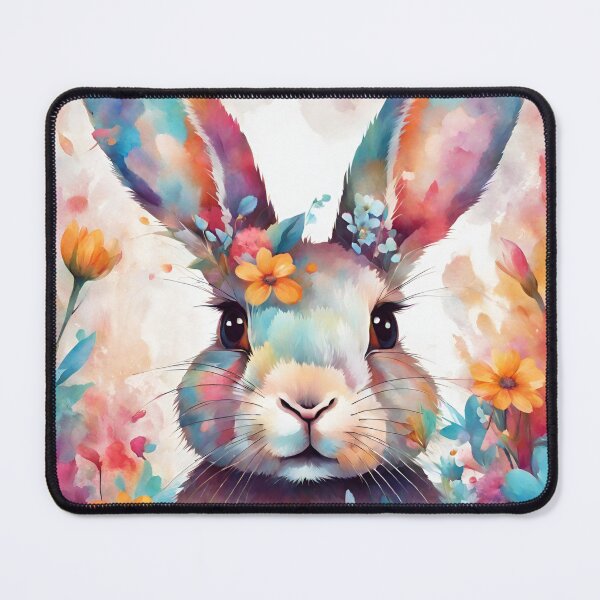 Item preview, Rabbit with flowers blooms designed and sold by NingningS.