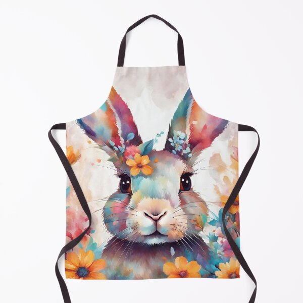 Item preview, Rabbit with flowers blooms designed and sold by NingningS.