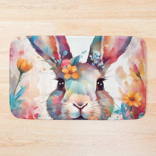 Item preview, Rabbit with flowers blooms designed and sold by NingningS.