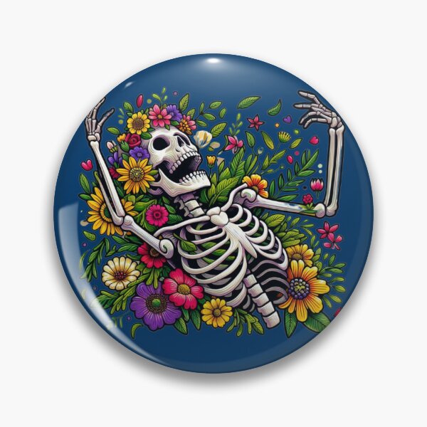 Item preview, Floral Skeleton: Embrace Life's Beauty designed and sold by TDKCustoms.