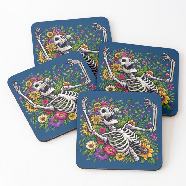 Item preview, Floral Skeleton: Embrace Life's Beauty designed and sold by TDKCustoms.