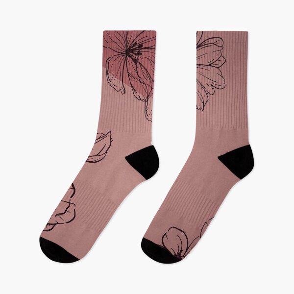 Item preview, Boho Black Pink Flowers designed and sold by momosstyle.