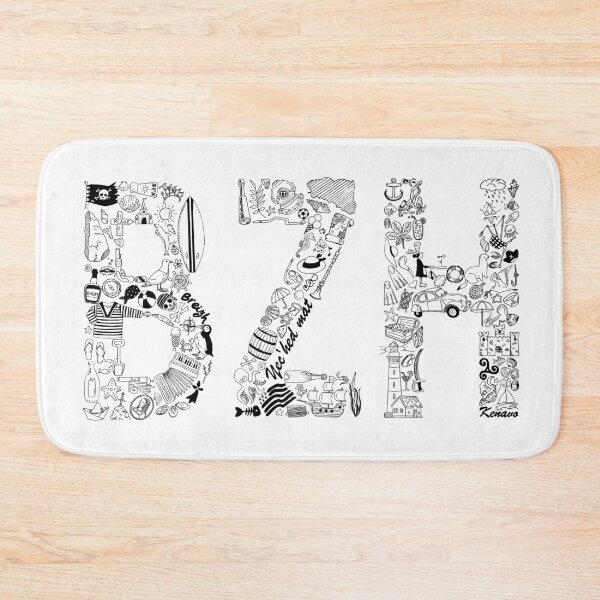 Item preview, BZH mosaïque (motif noir) designed and sold by TheLostBreton.