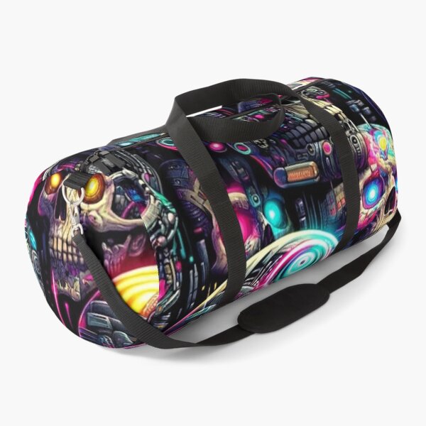 Item preview, Cyberpunk Skulls Print Pattern designed and sold by PinUpPizzazz.