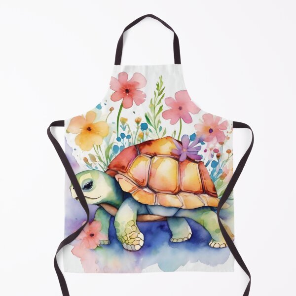 Item preview, A cute turtle with flowers blooming designed and sold by NingningS.