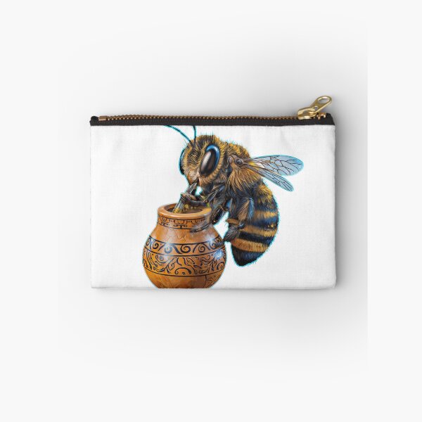 Item preview, Bee drinking yerba mate designed and sold by MrDaveLancz.