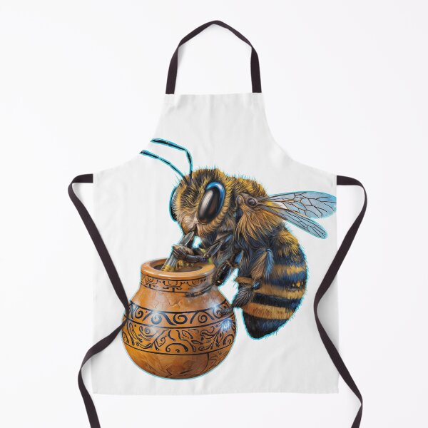 Item preview, Bee drinking yerba mate designed and sold by MrDaveLancz.