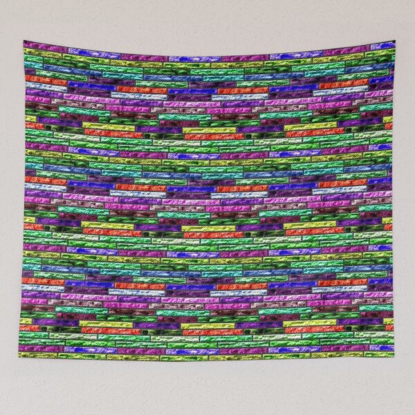 Item preview, Another 3D Rainbow Brick Texture Pattern designed and sold by TheRulerofEarth.