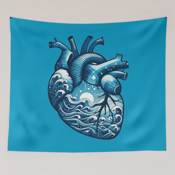 Item preview, Ocean Heart: A Symphony of Blue designed and sold by TDKCustoms.