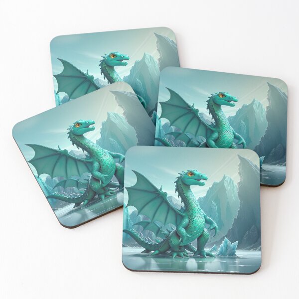 Item preview, Majestic anime water dragon - an icy adventure on a frozen lake designed and sold by Frostquest.