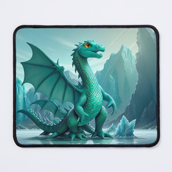 Item preview, Majestic anime water dragon - an icy adventure on a frozen lake designed and sold by Frostquest.