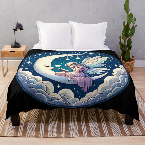 Item preview, Reading addiction. Reading Is Magical, Moonlit Fairy Reading Enchanted Tale art. designed and sold by Unitepeople.