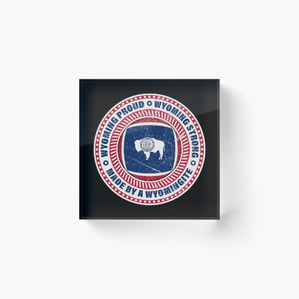Item preview, Vintage Wyoming Flag - Wyoming Proud, Wyoming Strong - Made by a Wyomingite designed and sold by patriotwardrobe.