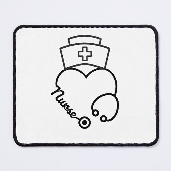Item preview, Nurse Heartbeat Fitted T-Shirt designed and sold by Noure26art.