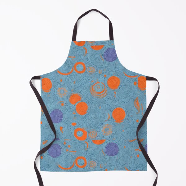 Item preview, Fascinating retro pattern circles in vibrant purple and orange designed and sold by Frostquest.