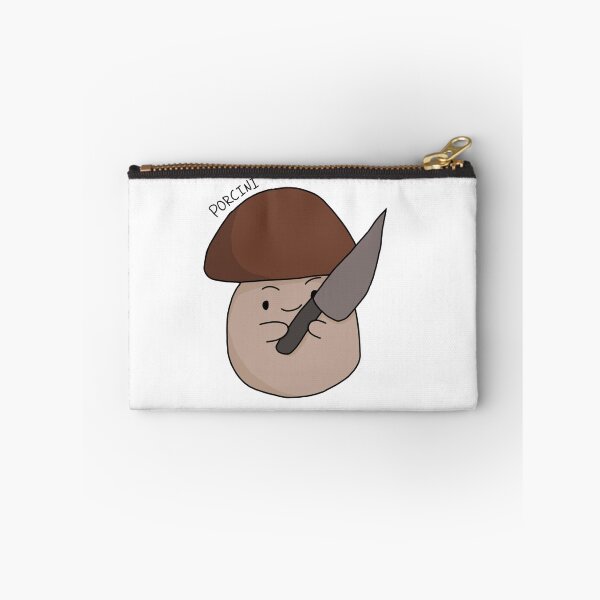 Item preview, Porcini mushroom holding a knife designed and sold by Shroomiesandco.