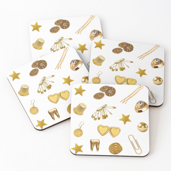 Item preview, Gold Trinkets Sticker Pack designed and sold by alykalydaly.
