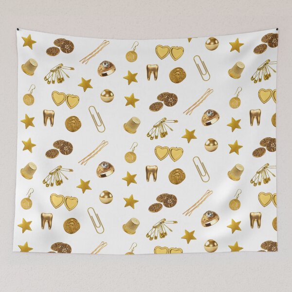 Item preview, Gold Trinkets Sticker Pack designed and sold by alykalydaly.