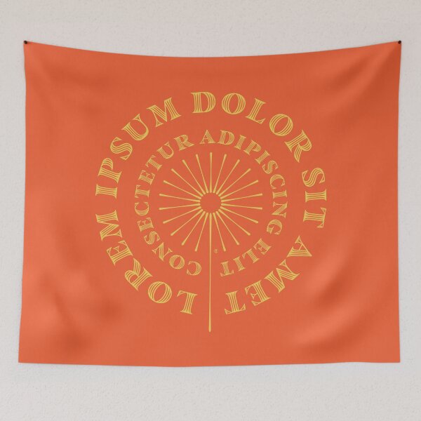 Item preview, Lorem Ipsum Cirlces (yellow) designed and sold by Murder of Crows.